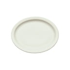 Thumbnail image #1 for Winco Birkhall BPO-10NR-AW Porcelain Oval Platter, 10 x 8 x 3/4 in, Narrow Rim, American White Case of 2 Dozen