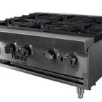 Thumbnail image #1 for Concasse FlamBe EESF6X36 36" Countertop Hotplate, 6 Open Burners, Manual Controls, Stainless Steel