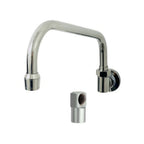 Thumbnail image #1 for Fisher 20710 Pot Sink Faucet, Single-Inlet Backsplash Mount, 14" Swing Spout, 2.2 GPM Aerator, Stainless Steel