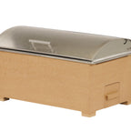 Thumbnail image #1 for Cal-Mil 23429-122 Chafer with Food Pan & Stainless Steel Cover, 23"W x 15"D x 13"H, Upcycled Rice Hulls Construction