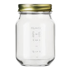 Thumbnail image #1 for Libbey Infinium 92455 Clear Plastic Mason Jar Drinking Glass, 16 oz, with Capacity Lines
