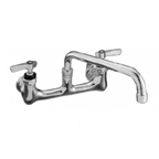 Thumbnail image #1 for Component Hardware Encore KL54-8112-SE1Z Wall-Mount Commercial Faucet, 8-Inch Centers, 12-Inch Stainless Steel Spout, Ceramic Valves