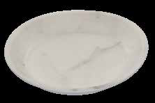 Product image #5 for Ridge 10-Inch Oblong Coupe Melamine Plate, 15 oz., White Marble