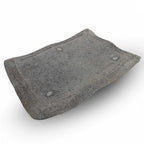 Thumbnail image #1 for Korin Inc PLL-483 Gray Spotted Footed Rectangular China Plate, 15.25"L x 10.5"W x 2.25"H