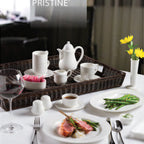 Thumbnail image #2 for Steelite International Homer, Pristine HL6556000 Round China Saucer, 5-3/4" Case of 3 Dozen