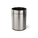Thumbnail image #1 for Tramontina USA, Inc. 81200-018DS Round Stainless Steel Trash Can, 2.38 Gallon, Open Top, Removable Insert