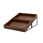Thumbnail image #2 for Steelite International Creations Buffet 7363MW340 Black Angled Metal Buffet Riser, 13.88" W x 21.88" D x 4.5" H