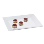 Thumbnail image #1 for G.E.T. Bake & Brew ML-99-W Rectangular Melamine Tray, White, 24" x 18"