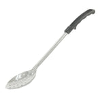 Thumbnail image #1 for CAC China SBSP-11BH Perforated Stainless Steel Basting Spoon, 11"L, Black Insulated Bakelite Handle Case of 72