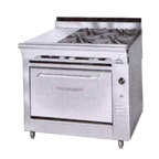 Thumbnail image #1 for Montague Company Legend C36-4E 36-Inch Countertop Gas Range with 4 Open Burners, 1 Hot Top, Stainless Steel Front