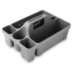 Thumbnail image #1 for Libman Commercial 1225 Maid Caddy, Gray Polypropylene, Toilet Bowl Brush Holder, Bottle and Tool Compartments Case of 6