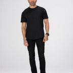 Thumbnail image #1 for Chef Works SHS01-BLK-2XL Unisex Short-Sleeve Cook Crew Shirt, Black, 2XL