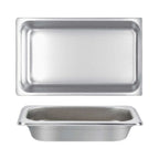 Thumbnail image #1 for Thunder Group STPA4002 Full-Size Solid Steam Table Pan, 2-1/2" Deep, 25 Gauge Stainless Steel Case of 12