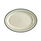 Thumbnail image #1 for CAC China Greenbrier GS-34 Ceramic Oval Platter, 9-3/8" x 6-1/4", Rolled Edge Case of 2 Dozen