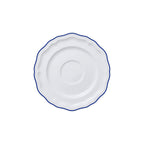 Thumbnail image #1 for Steelite International Folio, Porcelain 62570FP821 Round Porcelain Saucer, 6.5 in, Adelina Blue Line Case of 2 Dozen