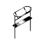 Thumbnail image #1 for SPG International Universal Stainless PRS-1284 Optional Pot Rack Shelf, 84"W x 12"D, Stainless Steel, Adjustable Height