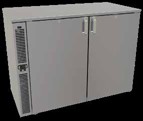 Product image #5 for Glastender F1SB48 Side-Serviced Two-Section Bar Froster / Glass Chiller, 48 Inch Wide, Self-Contained
