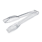 Thumbnail image #1 for New Star Foodservice Inc. 35582 6-Inch Straight-Edge Utility Tong, Clear Polycarbonate Case of 120