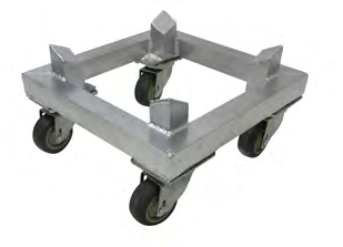 Product image #1 for All-Welded Aluminum Mobile Mixer Bowl Dolly for 40-120 lb Quart Bowl