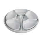 Thumbnail image #1 for G.E.T. Bugambilia MJ501G . . Cast Aluminum Ramekin Set with Tray, 5 Ramekins & Spoon, Gray Resin-Coated, 7.6 oz