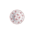Thumbnail image #1 for Steelite International Folio, Porcelain 62545FP816 Round Porcelain Rim Fruit Dish, Adelina Liliana Maroon, 5.5 x 1.75 in Case of 2 Dozen