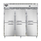 Thumbnail image #1 for Continental Refrigerator Designer Line D3RRFNSAHD Three-Section Dual-Temperature Reach-In Refrigerator/Freezer, Stainless Steel, Solid Doors