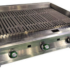Thumbnail image #1 for MVP Group Vortex VRX-12-RB 12" Gas Radiant Charbroiler with Cast Iron Cooking Grate, 26,000 BTU