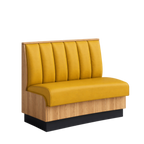 Thumbnail image #1 for ATSMFG ATS AT&S-AS-KR36-6CH GR8 Karender Standard Booth, single, 48" long x 36" high, 6-channel back, Upholstery and foam fitted over a computer-cut