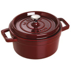 Thumbnail image #1 for Zwilling J.A. Henckels Staub® 1003971 Round Enameled Cast Iron Cocotte, 2.75 qt, with Cover, Induction Ready, Grenadine