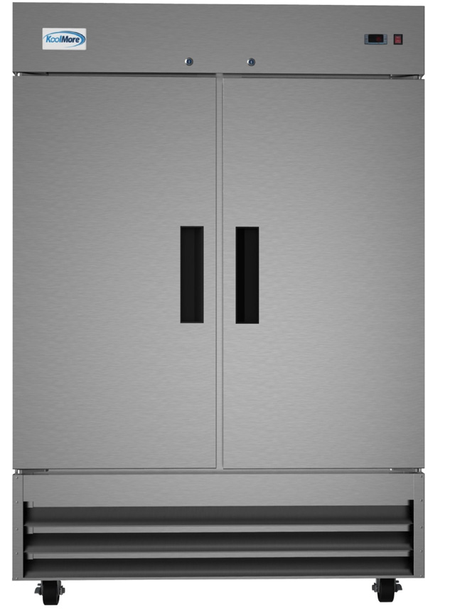 Product image #7 for KoolMore 54-Inch Two-Section Reach-In Refrigerator, 47 Cu. Ft., Bottom-Mount, Stainless Steel