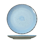 Thumbnail image #1 for International Tableware Rotana RT-16-IC Ceramic Coupe Plate, 10-1/2" Round, Iceburg 1 Dozen