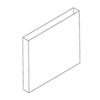 Thumbnail image #1 for Jade Range (Middleby) Titan DR-24 Stainless Steel Flue Riser, 24" Wide, Double Height