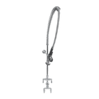 Thumbnail image #1 for Component Hardware Top-Line TLL50-1100-BRZ Deck-Mount Single-Hole Pre-Rinse Faucet Assembly with Ceramic Valves, Lever Handles and Wall Bracket