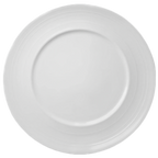 Thumbnail image #1 for Vertex China Rubicon Helix RH-16 Round China Plate, 10-5/8" Diameter, Embossed Rim, Super White 1 Dozen
