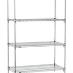 Thumbnail image #1 for Metro Super Erecta SA-3672C-74-S4 Super Adjustable Wire Stationary Starter Shelving Unit, 72"W x 36"D x 74"H, 600 lb. capacity per shelf, 2000 lb.
