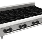 Thumbnail image #1 for Venancio Prime PHP48G-CT 48-Inch Gas Countertop Hotplate, 8 Burners, Cast-Iron Grates, Stainless Steel Front & Sides