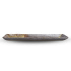 Thumbnail image #2 for Korin Inc PLY-199 13-Inch Rectangular China Plate, Flared Edge, Charcoal Metallic Finish