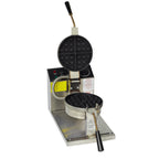 Thumbnail image #1 for Gold Medal Products 5021T Commercial Belgian Waffle Baker, Single Round 7-1/4 in, Thermostatic Controls, Aluminum Grids