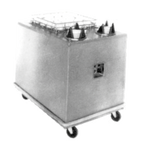 Thumbnail image #1 for Piper Products/Servolift Eastern ACS-STH-2020 Heated Cup & Saucer Dispenser, Mobile Stainless Steel Cabinet, 20 x 20 Rack, 2 Saucer Dispensers