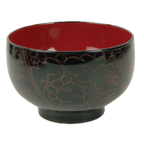 Thumbnail image #1 for Thunder Group 45-3 Carved Wood Soup/Rice Bowl, 9 oz., 4 in. Diameter, Clear Finish Case of 12 Dozen