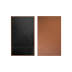 Thumbnail image #1 for Risch 1000H-STERLING Single-Panel Hardback Check Presenter, Sterling Shimmer Metallic, Black Panel, 5.25" x 9" Case of 25