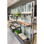 Thumbnail image #1 for Eastern Tabletop P6813FR Clear 1/4-Inch Thick Polycarbonate Optional Panel for Grandstand