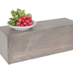 Thumbnail image #1 for Cal-Mil Aspen 166-7-110 Rectangular Buffet Riser, Gray-Washed Pine Wood, 7"D x 20-1/2"W x 7"H