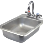 Thumbnail image #1 for IMC/Teddy DIS-5-D Drop-In Hand Sink, 1 Compartment, Stainless Steel Apron, 12-1/4" x 18" x 5"