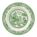 Thumbnail image #1 for Steelite International HL Ivory HL20863895 Round China Plate, Rolled Edge, 11-1/8", Willow Green 1 Dozen