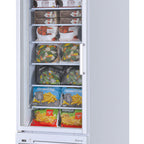 Thumbnail image #1 for Turbo Air Super Deluxe TJMF-30SDW(B)-N Glass Merchandiser Freezer, One-Section, 32.04 cu. ft., Hinged Glass Door, Bottom-Mount