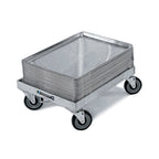 Thumbnail image #1 for Lakeside Manufacturing 620 Single-Stack Aluminum Sheet Pan Dolly, No Sides or Handle, 5" Casters