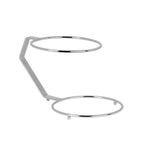 Thumbnail image #1 for Steelite International William Edwards 82000AND102T 2-Tier Tea Stand, 18/10 Stainless Steel, 8.625" x 4.875" x 4.75"