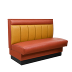 Thumbnail image #1 for ATSMFG ATS AT&S-AS-W36-6CHHR GR8 William Standard Booth, single, 48" long x 36" high, 6-channel with Headroll back, removable sinuous spring seat