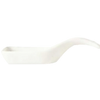 Thumbnail image #1 for Libbey Chef's Selection II BW-16 Porcelain Asian Soup Spoon, 3/4 oz., 4-1/2"